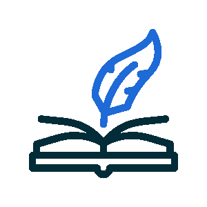 Storytelling and social media marketing icon